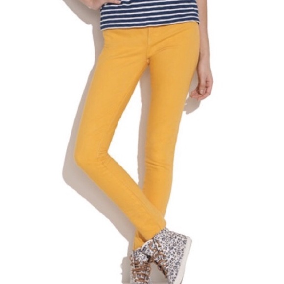 Madewell Skinny Skinny Ankle Yellow Gold Jeans 28 - Picture 2 of 12